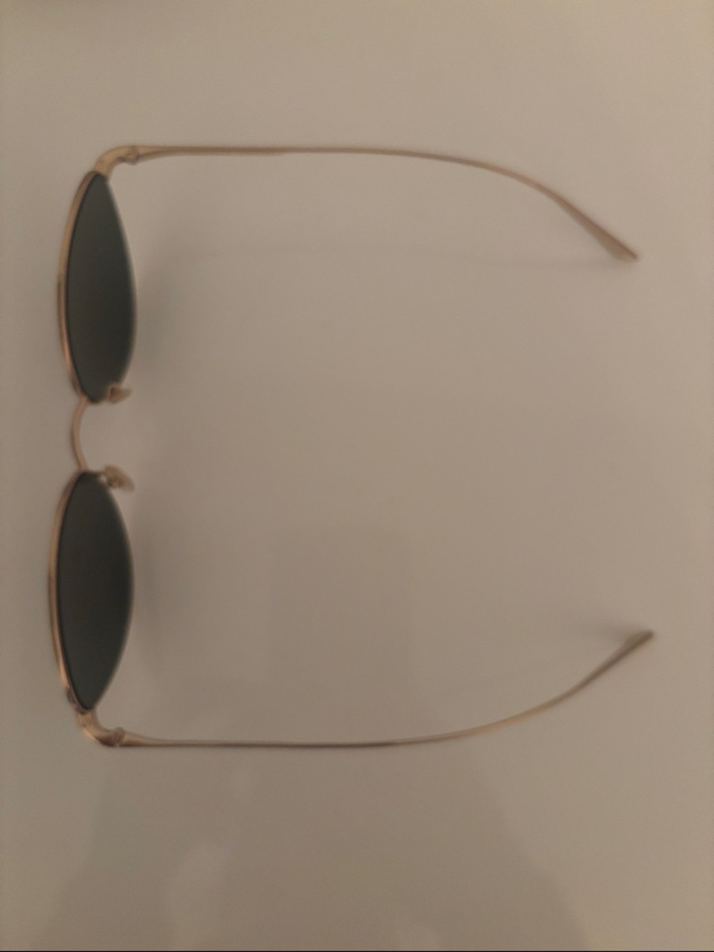 KHAITE for Oliver Peoples Gold Frame Black Lens Teardrop Sunglasses - Picture 2 of 6